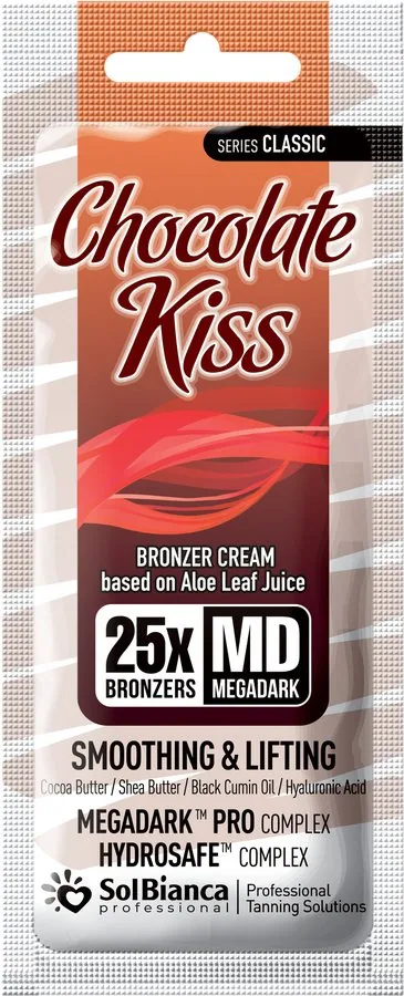 САШЕ Chocolate Kiss Крем д/загара с маслом Какао и Ши (ультра темный) (8*Bronzer) 15 мл.