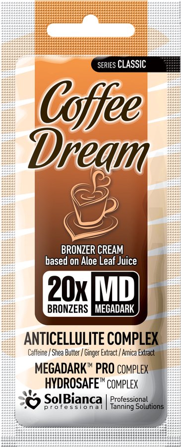 САШЕ Coffee Dream Крем д/загара с маслом Кофе и Ши (темный и стойки) (6*Bronzer) 15 мл. 