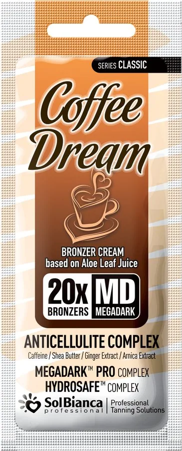САШЕ Coffee Dream Крем д/загара с маслом Кофе и Ши (темный и стойки) (6*Bronzer) 15 мл.