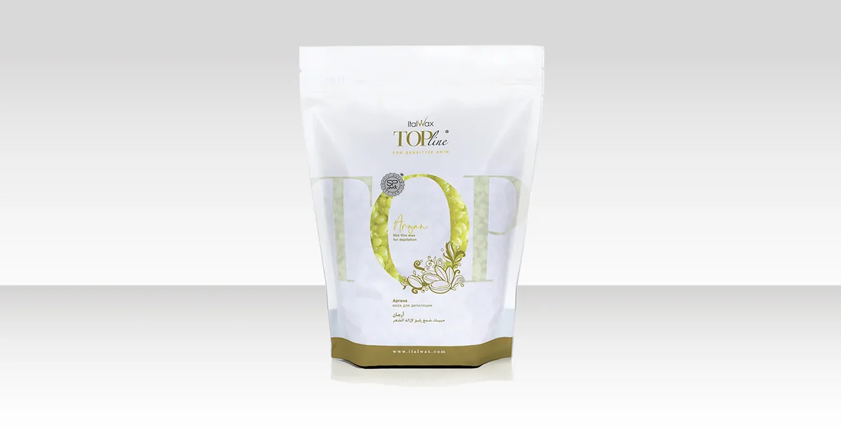 Воск горячий (пленочный) ITALWAX Top Line Argan (Аргана) гранулы 1,5 кг