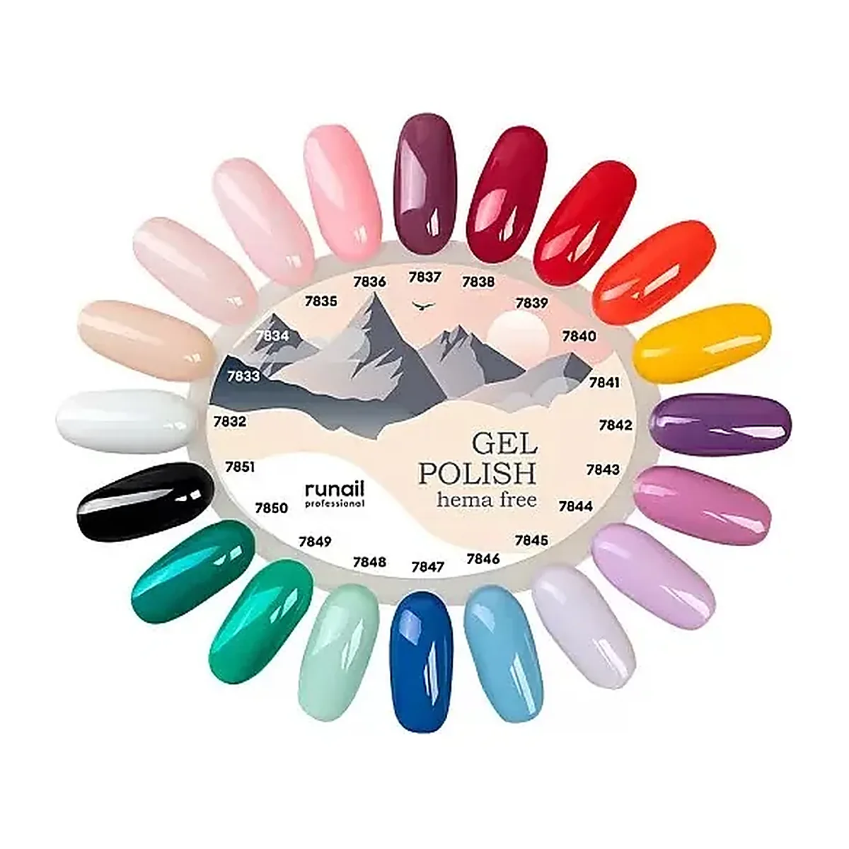 Палитра (Гель-лак Gel polish (hema free)) №7852