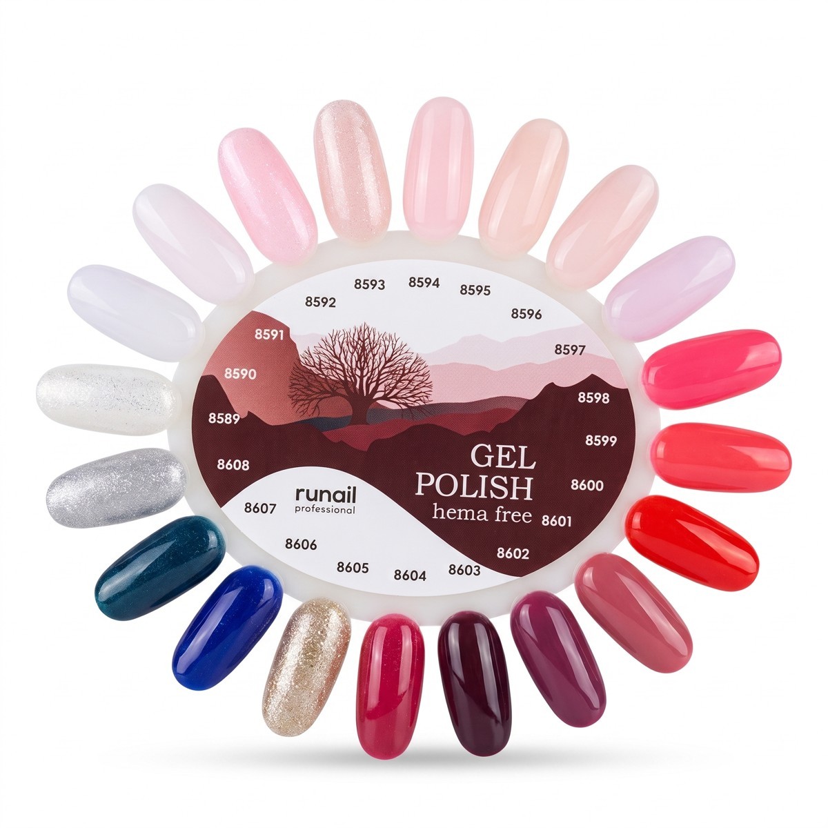 Палитра 3 (Гель-лак Gel polish (hema free)) №8609
