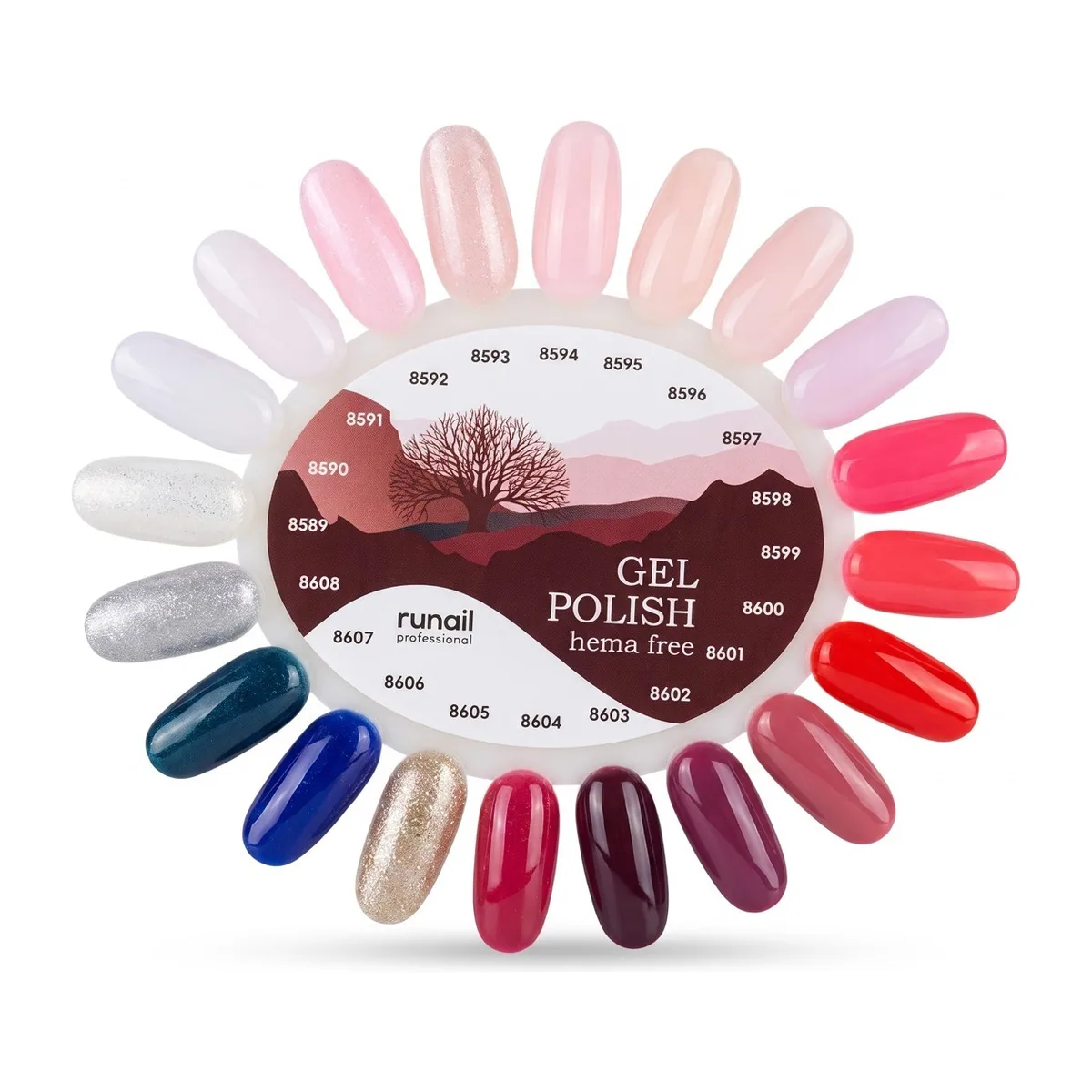 Палитра 3 (Гель-лак Gel polish (hema free)) №8609