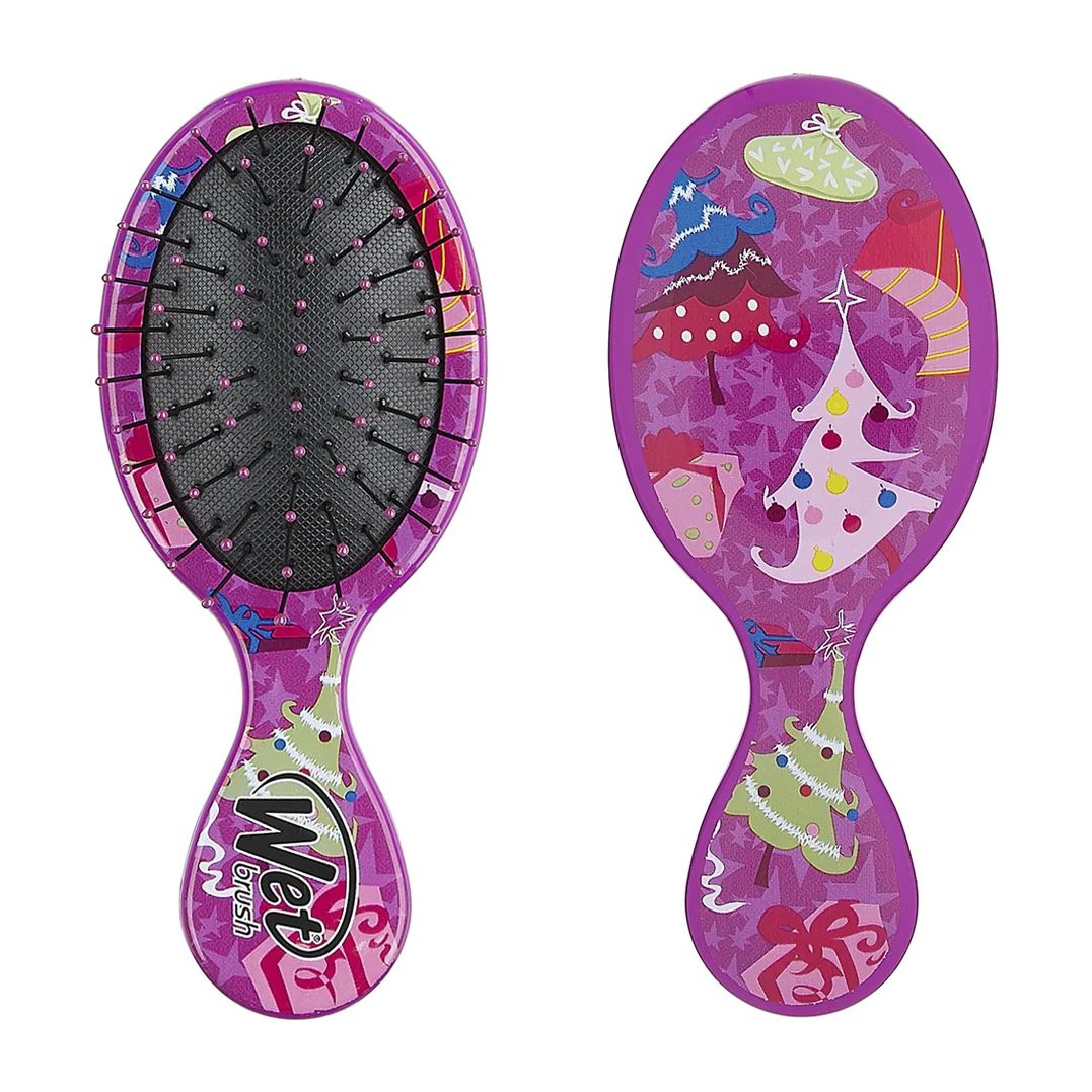 WET BRUSH MINI DETANGLER-TINSEL & TRIMMINGS Щетка для спутанных волос мини (ёлка)