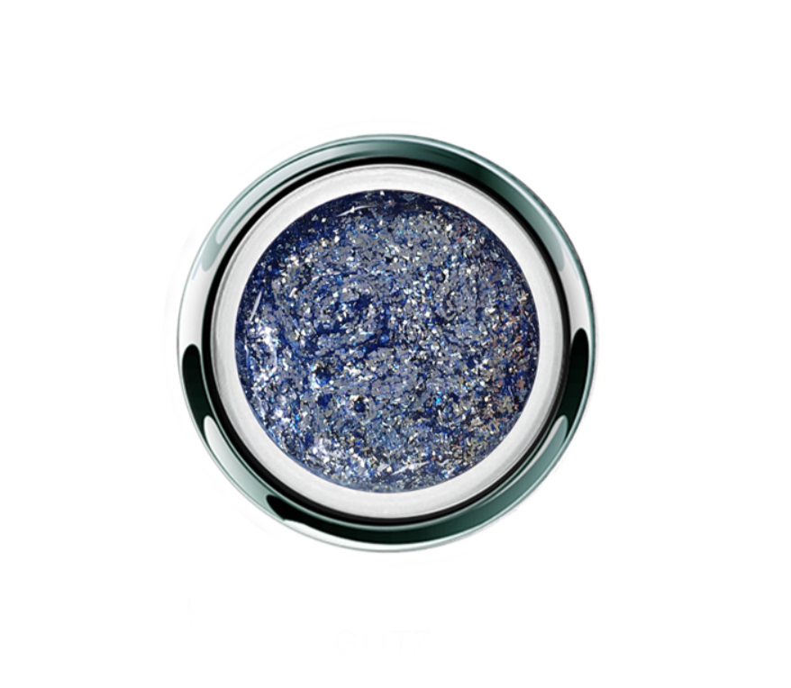 GP458 - Гель - UV/LED GEL PLAY - GLITZ BLUE TANZANITE 4g