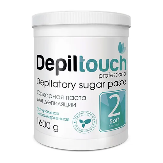Сахарная паста для депиляции МЯГКАЯ "Depiltouch professional" 1600г САЛОНЫ