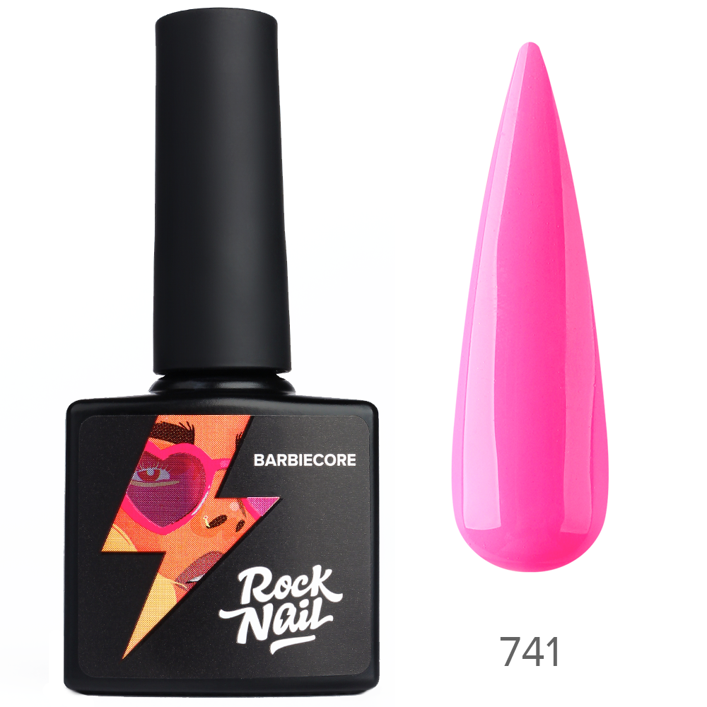 RockNail Гель-лак Barbiecore 741 Think Pink