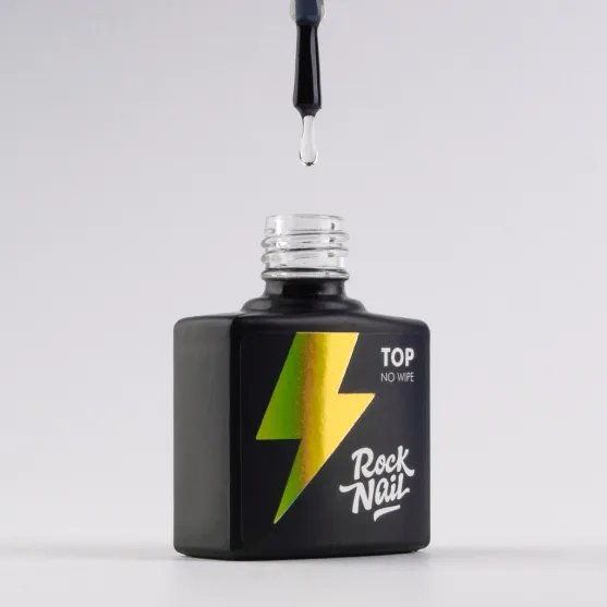 RockNail Топ без липкого слоя No Wipe Top (10 мл.)