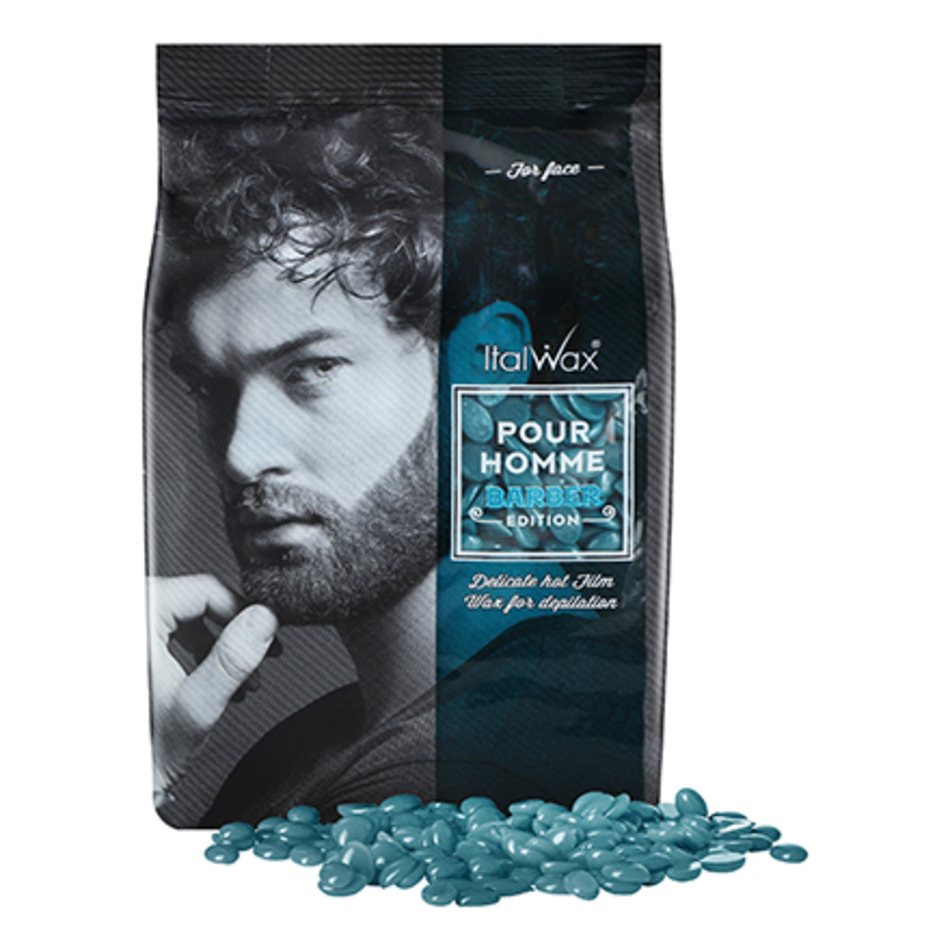 Воск горячий (пленочный)  ITALWAX POUR HOMME barber мужской гранулы 500гр. МАРКЕТЫ