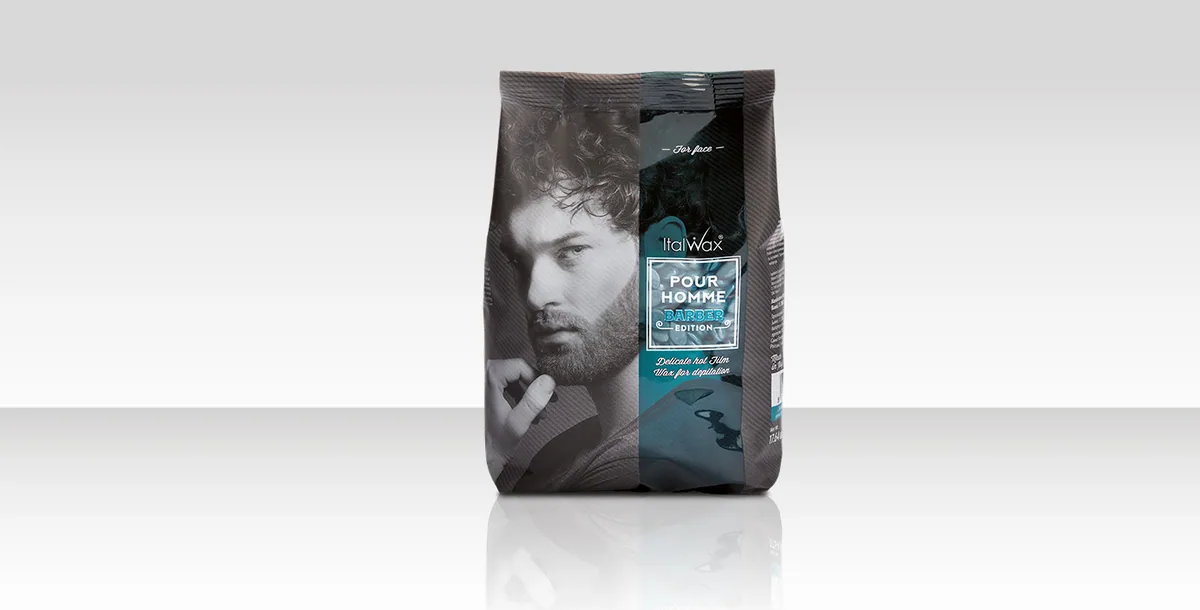 Воск горячий (пленочный) ITALWAX POUR HOMME barber мужской гранулы 500гр. МАРКЕТЫ