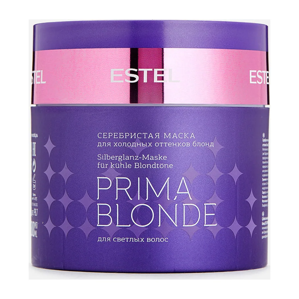 Серебристая маска для холодных оттенков блонд ESTEL PRIMA BLONDE, 300 мл