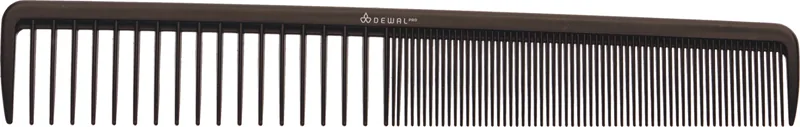 Расческа рабочая DEWAL MAGNESIUM комбинированная, широкая, черная 19.5 см.