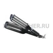 Плойка-волна HairWay Black&Silver Line 16-20-16 80W