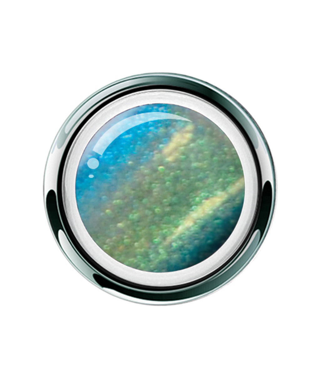 GP506 - Гель - UV/LED GEL PLAY - GLITTER SHIFTERS GREEN SEA 4g/.14oz