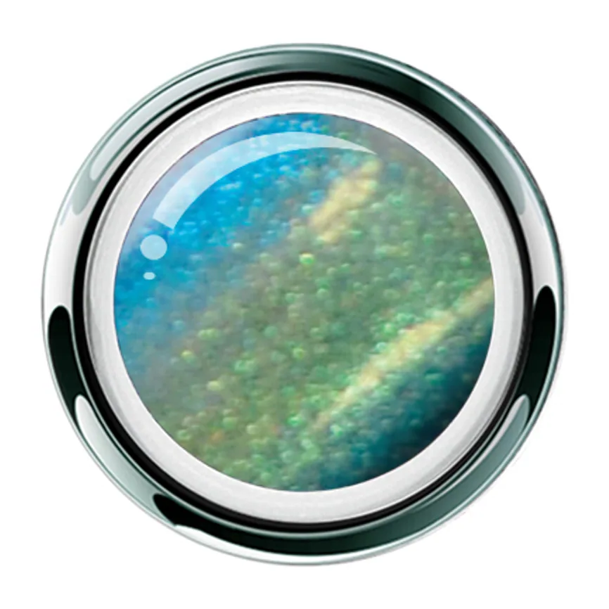GP506 - Гель - UV/LED GEL PLAY - GLITTER SHIFTERS GREEN SEA 4g/.14oz