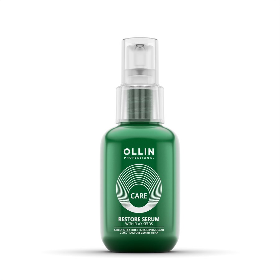 OLLIN CARE Сыворотка восстанавливающая с экстрактом семян льна  50мл/ Restore Serum with Flax Seeds