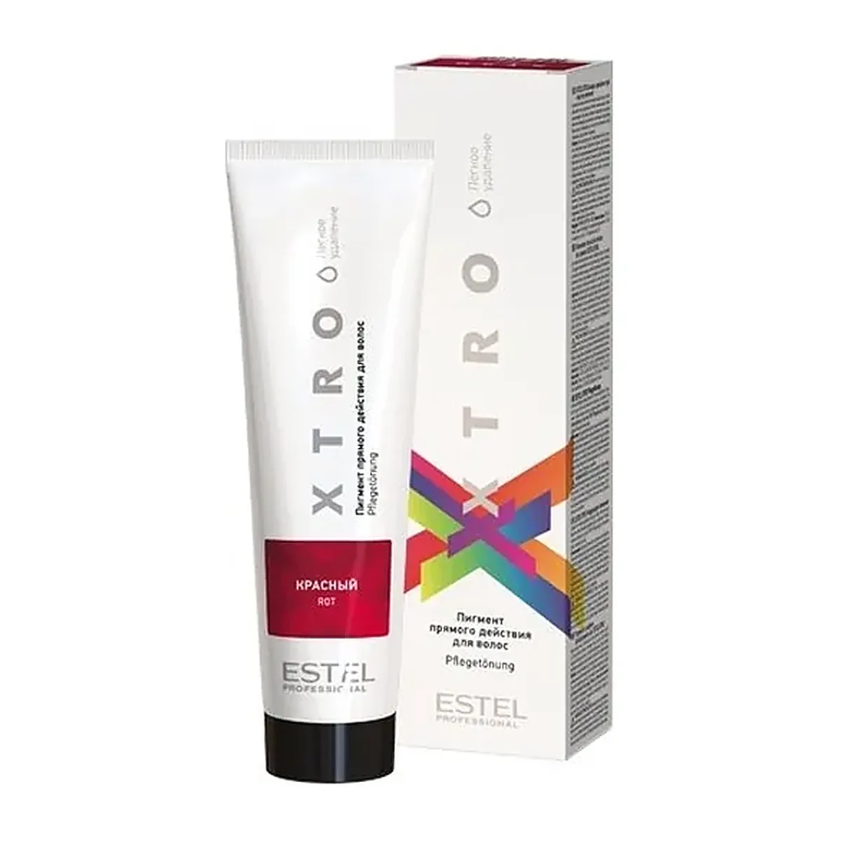 Пигмент прямого действия для волос XTRO WHITE Красный 100мл (легкое удаление)