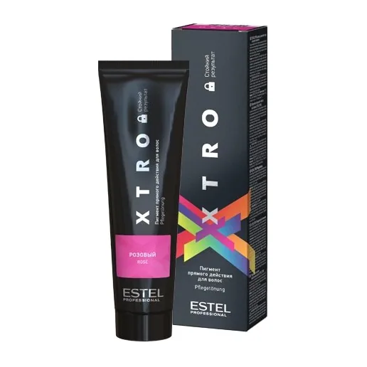 Пигмент прямого действия для волос XTRO BLACK Розовый 100мл (стойкий результат)