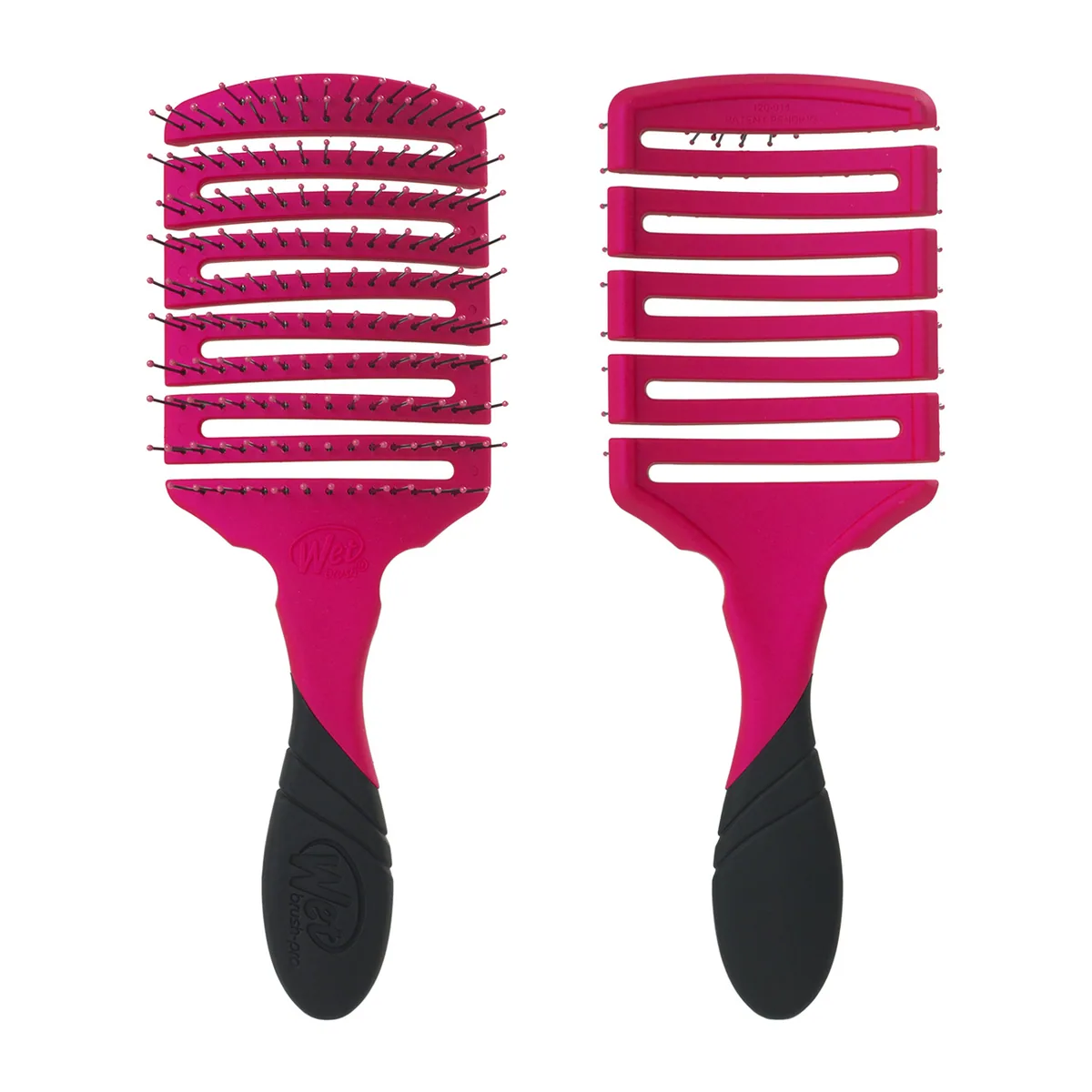 WET BRUSH PRO FLEX DRY PADDLE PINK Щетка для быстрой сушки волос прямоугольная (розовая) с мягкой ру