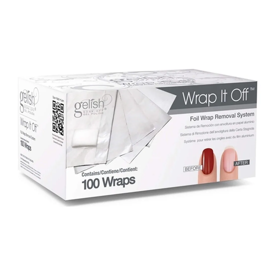 GELISH Wrap It Off - фольга для удаления искуственного покрытия (100 шт/уп.)