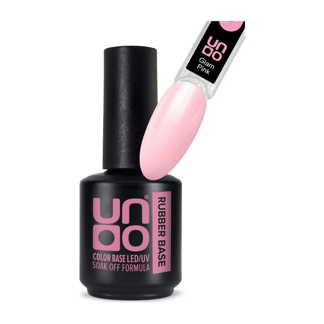 Камуфлирующее базовое покрытие для гель-лака RUBBER "Uno" Glam Pink,12 г