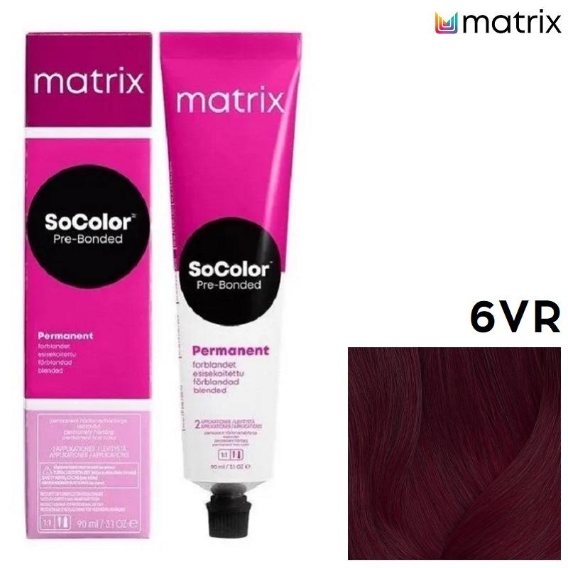 MATRIX SOCOLOR beauty 6 VR Темный блондин перламутрово-красный 90 мл
