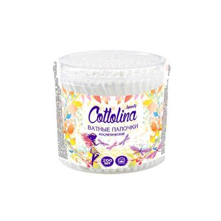 Ватные палочки Cottolina (уп.200шт) в стакане Чистовье