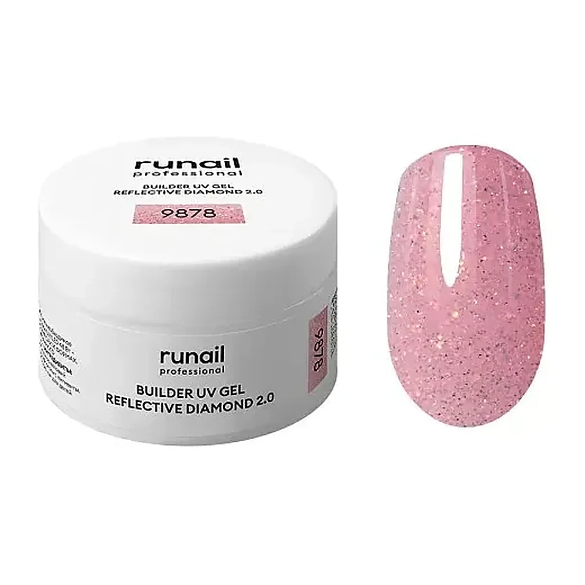 Моделирующий УФ-гель светоотражающий BUILDER UV GEL REFLECTIVE DIAMOND 2.0, 15г №9878