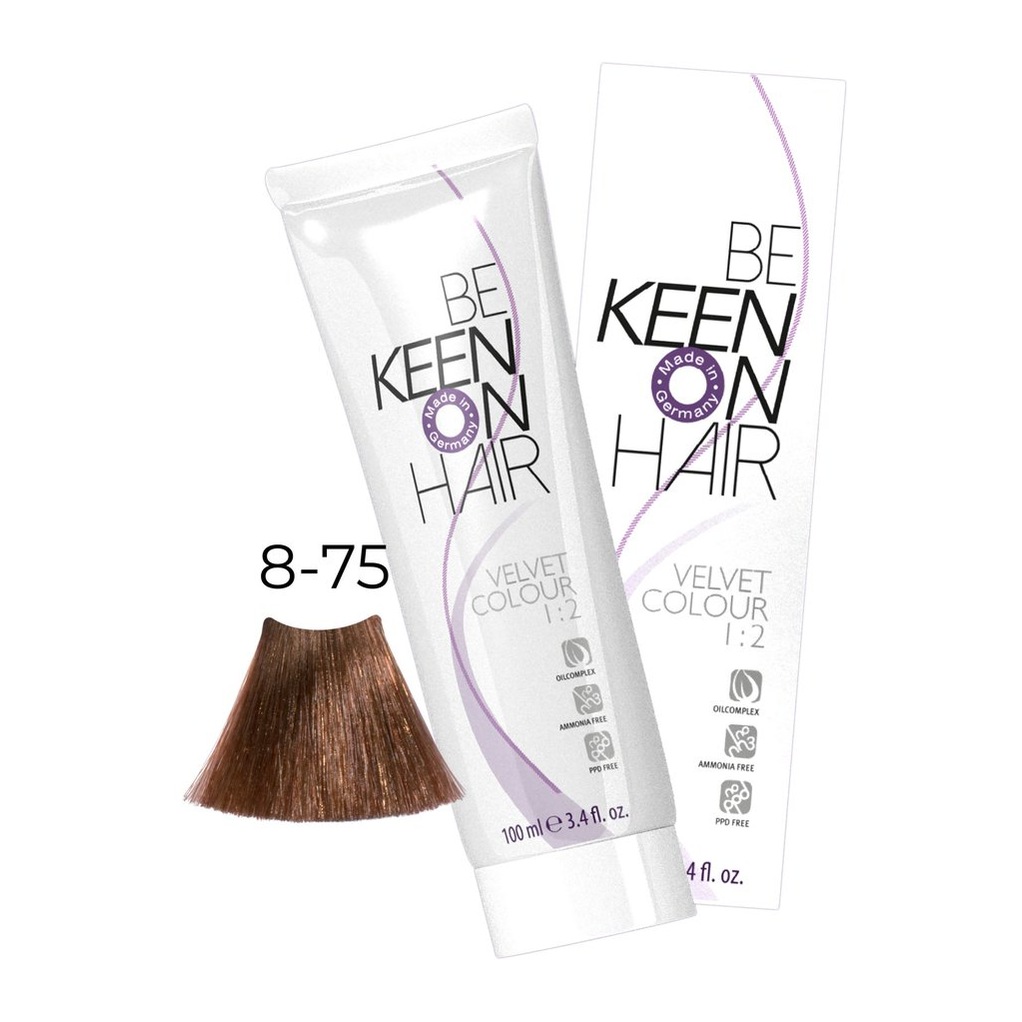 Крем-краска без аммиака VELVET COLOUR 8.75 Клен/Blond Braun-Rot (Ahorn)