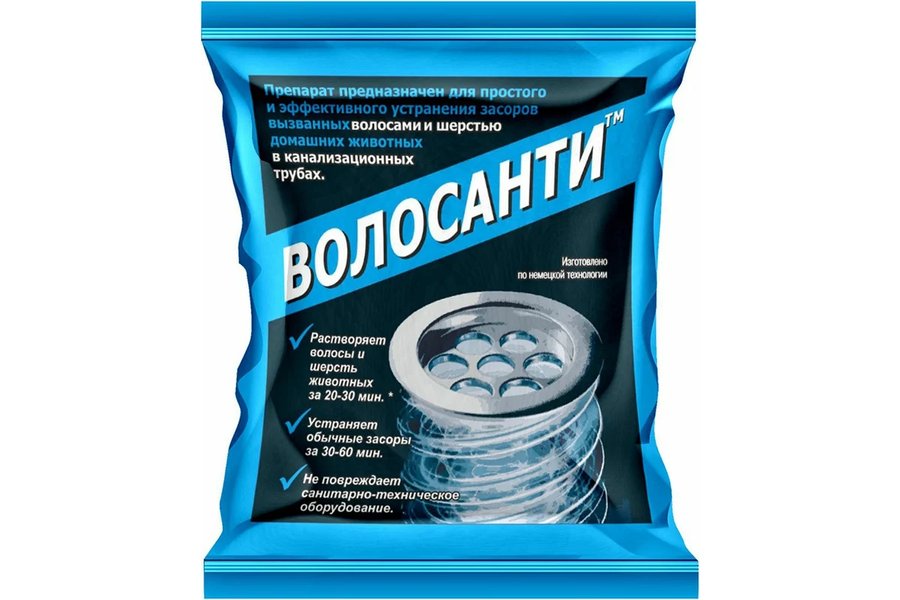 Волосанти - средство для устранения засоров 35 гр Чистовье