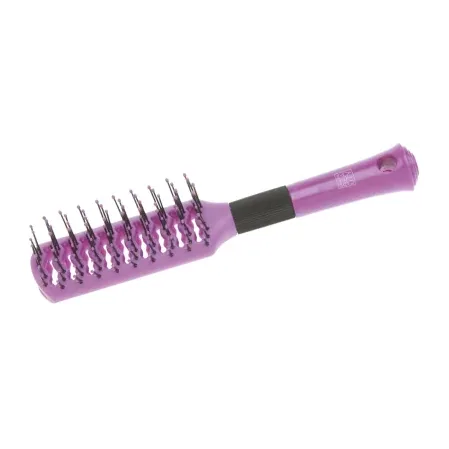 Расческа Dewal Beauty серия "Индиго" продувная с пластиковым штифтом, прямоугольная