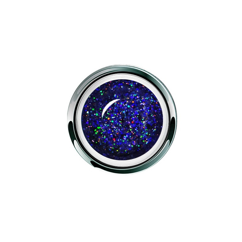 GP418 - Гель - UV/LED GEL PLAY - GLITTER SAPPHIRE DAZZLE  4g/.14oz