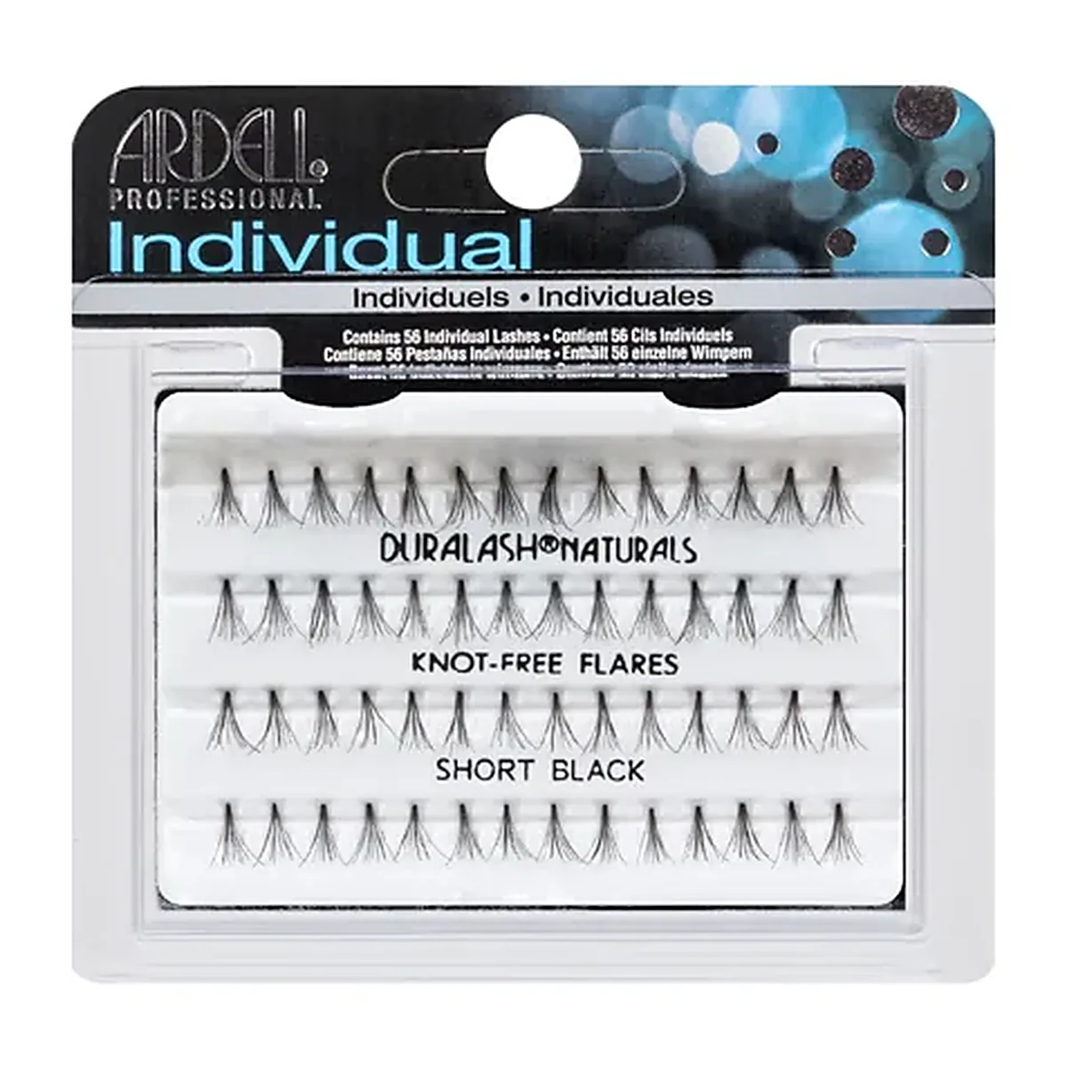 Ardell Duralash Naturals Knot-Free Flairs Short Black Пучки ресниц безузелковые короткие черные