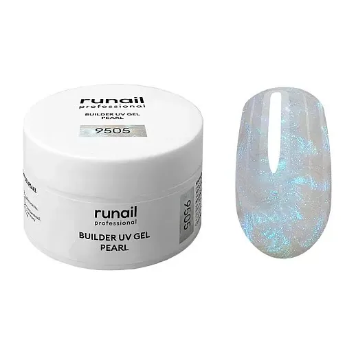 Моделирующий УФ-гель c жемчужным эффектом BUILDER UV GEL PEARL, 15г №9505