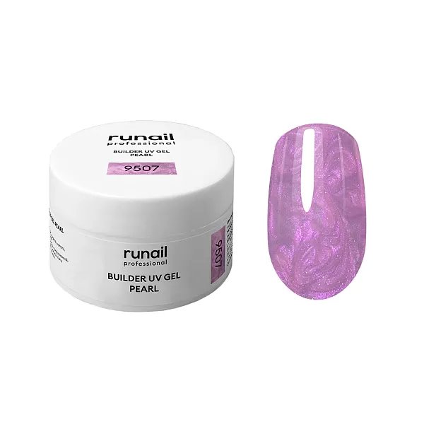 Моделирующий УФ-гель c жемчужным эффектом BUILDER UV GEL PEARL, 15г №9507
