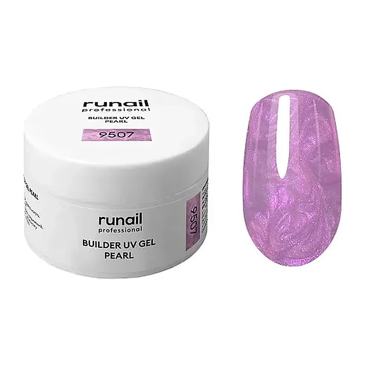 Моделирующий УФ-гель c жемчужным эффектом BUILDER UV GEL PEARL, 15г №9507