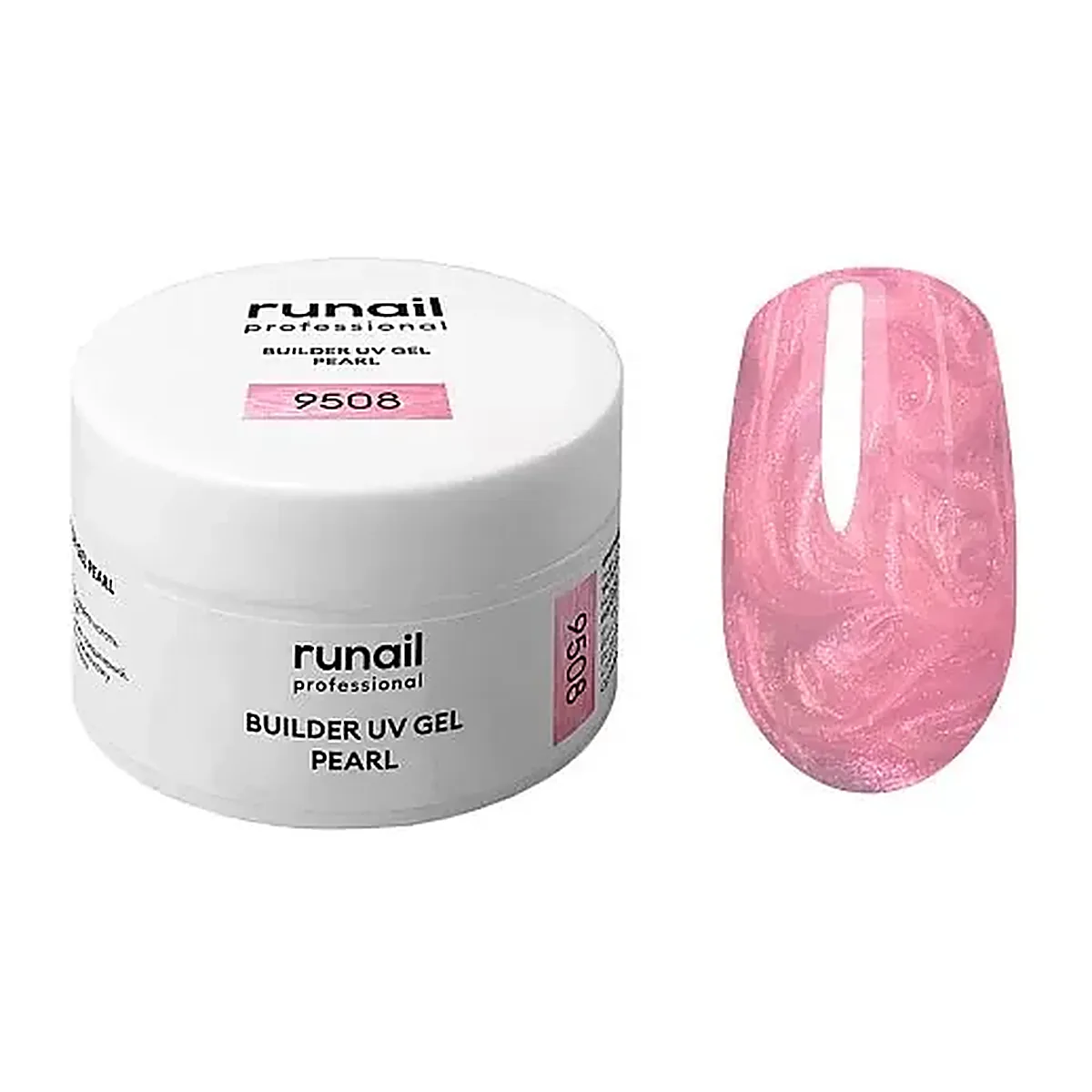 Моделирующий УФ-гель c жемчужным эффектом BUILDER UV GEL PEARL, 15г №9508