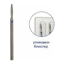 №6542 Фреза алмазная пламя (с закругленным концом), диам.: 1,8 мм, абразив средний