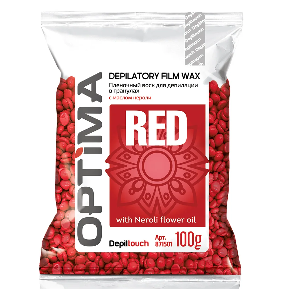 Пленочный воск OPTIMA «RED» в гранулах Depiltouch 100 гр. СНЯТО