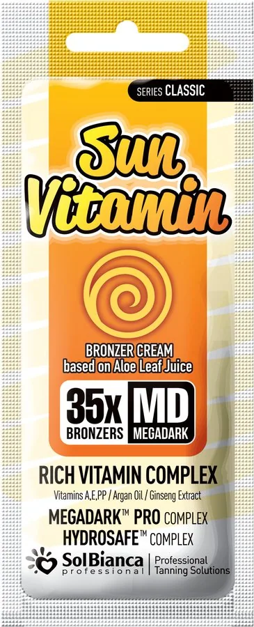 САШЕ Sun Vitamin Крем д/загара с маслом арганы, витамином Е, 15мл 35*bronzer (стар.12*Bronzer)