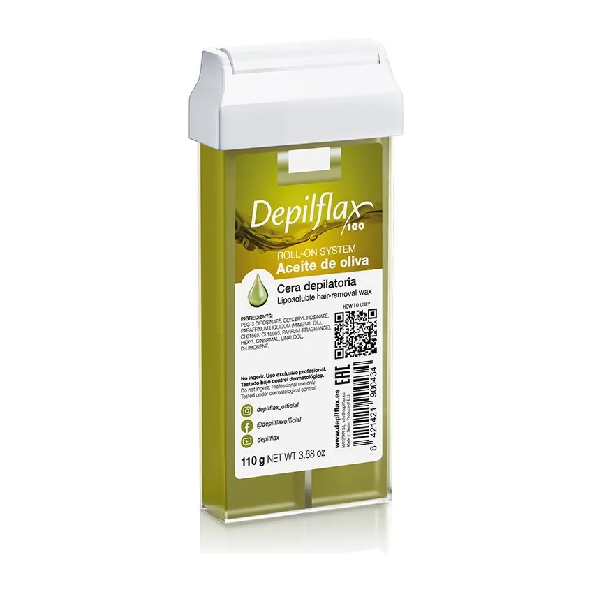 Восковой картридж "Depilflax" - Оливковый 110 мл.
