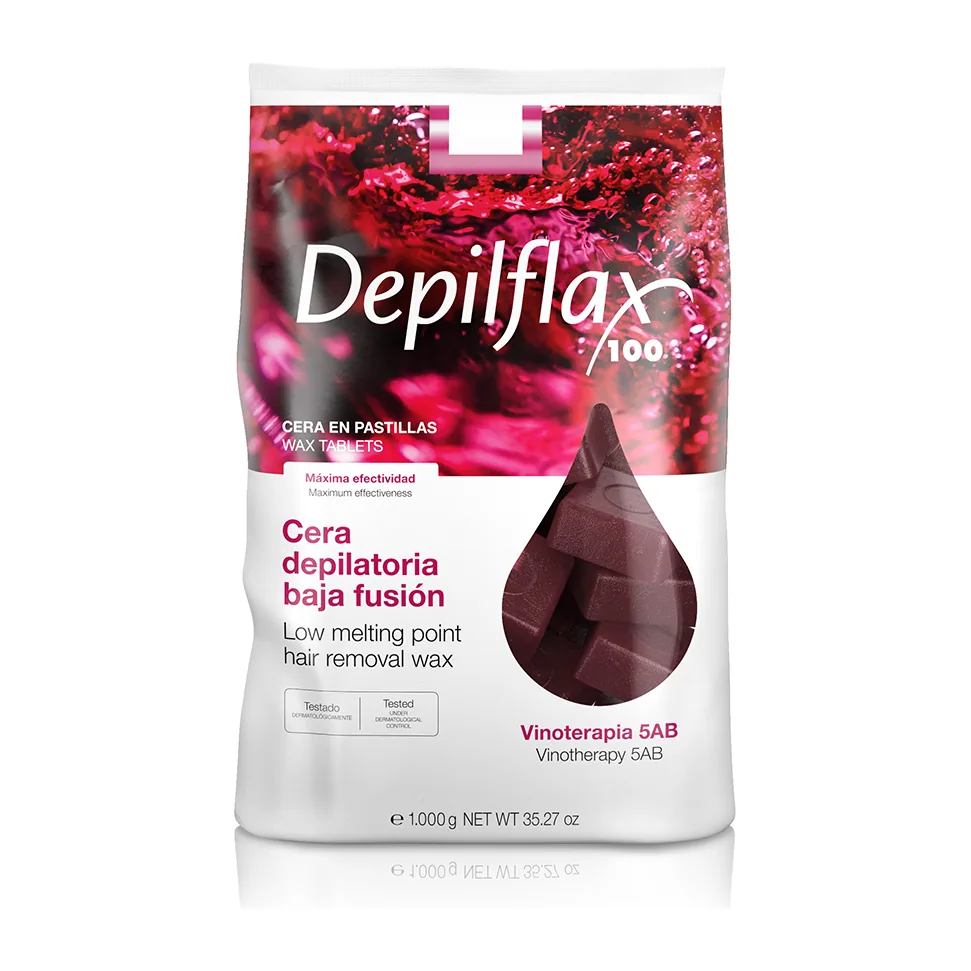 Горячий воск "Depilflax" - Вино 1 кг САЛОНЫ