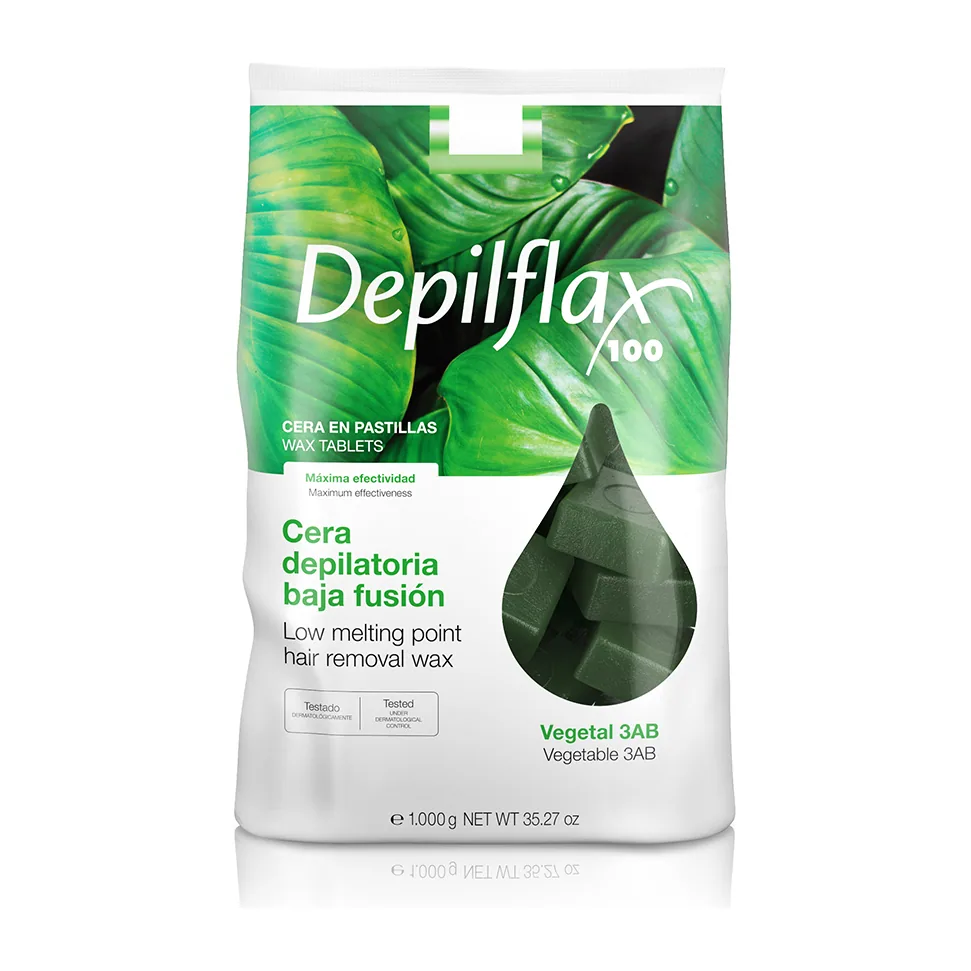 Горячий воск "Depilflax" - Зеленый 1 кг САЛОНЫ