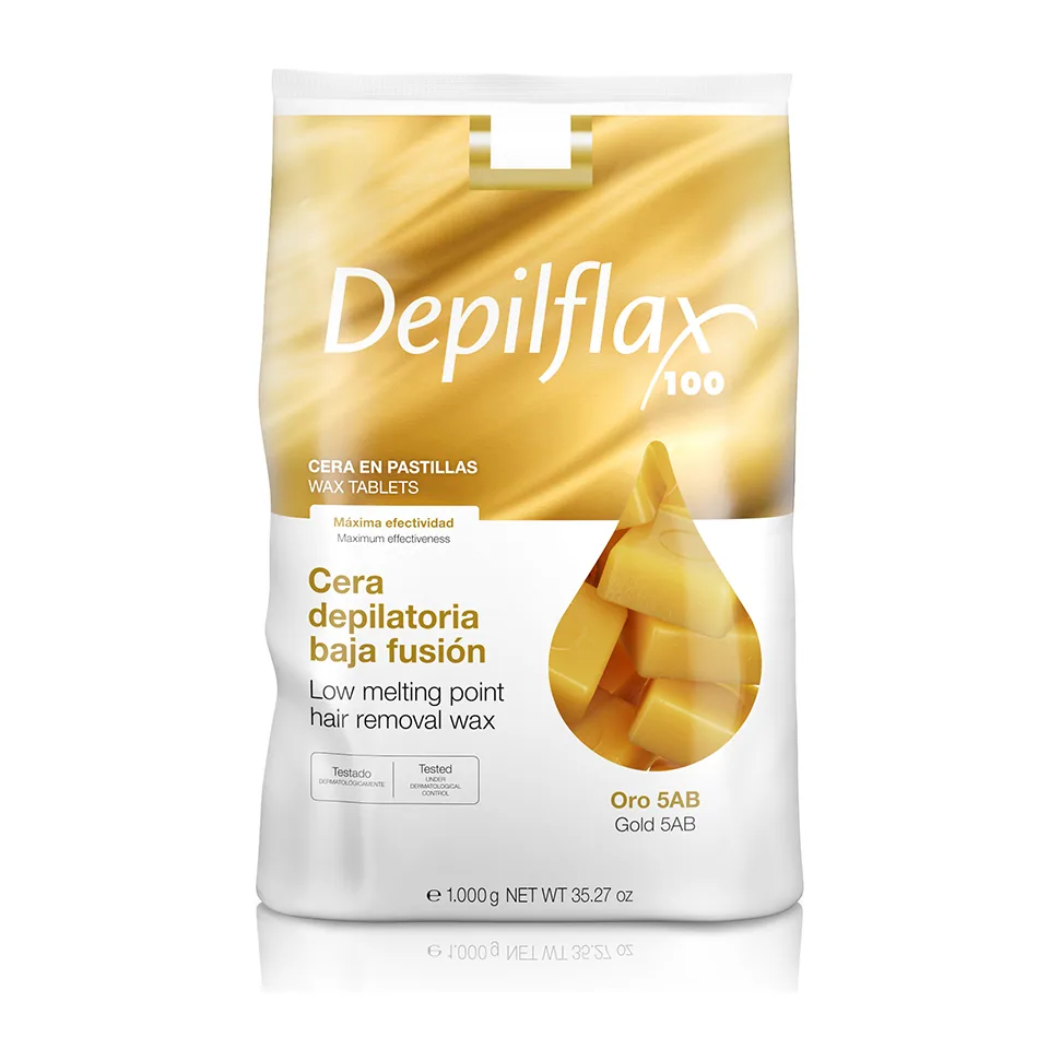Горячий воск "Depilflax" - Золотой 1 кг
