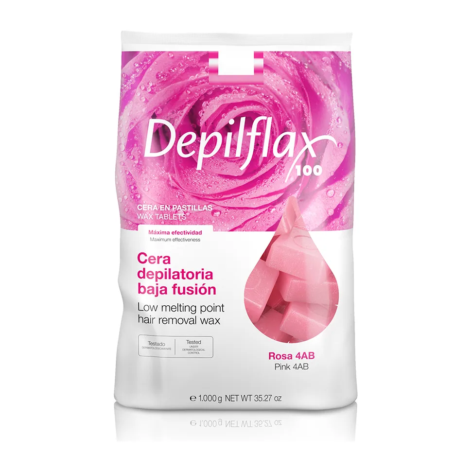 Горячий воск "Depilflax" - Розовый 1 кг