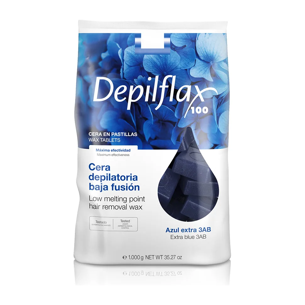Горячий воск "Depilflax" - Синий 1 кг ( Азуленовый )