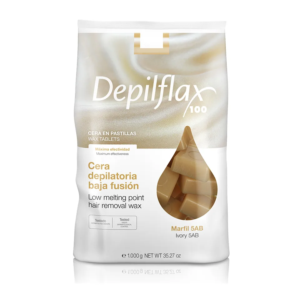 Горячий воск "Depilflax" - Слоновая кость 1 кг