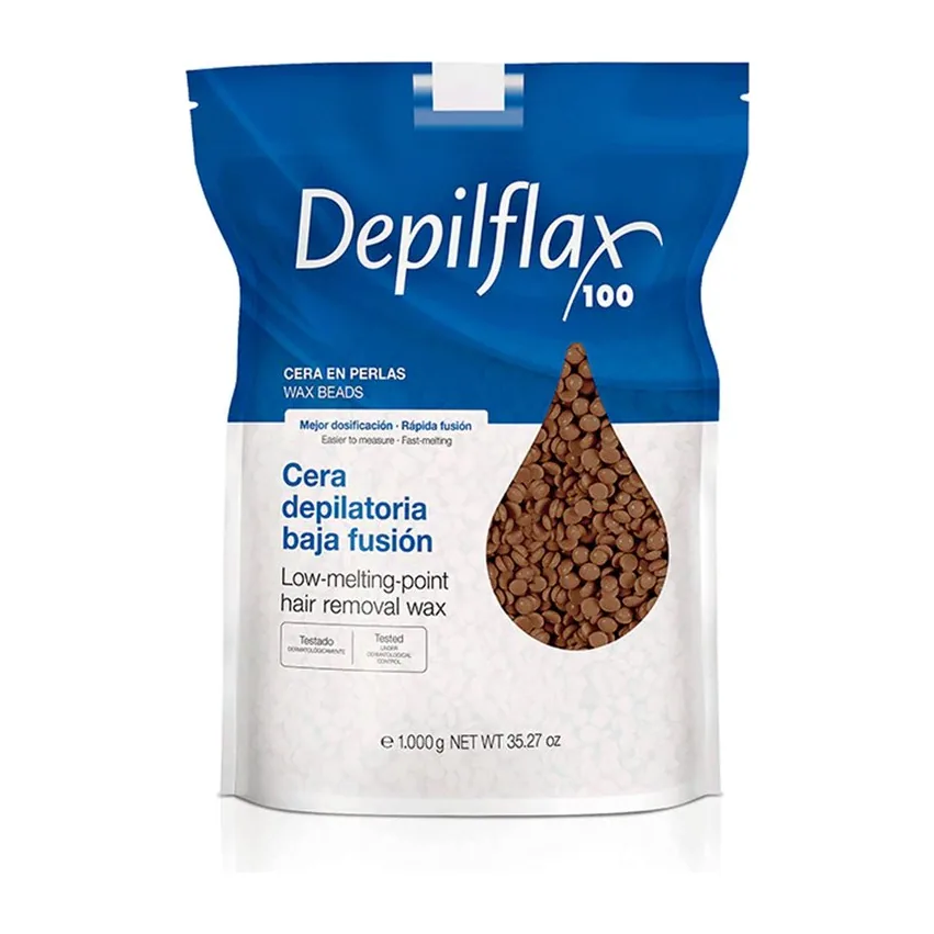 Горячий воск "Depilflax" - Шоколад 1 кг