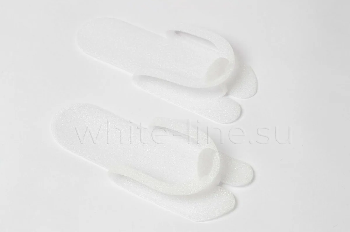 Тапочки вьетнамки пенополиэтилен белый White line 25 пар