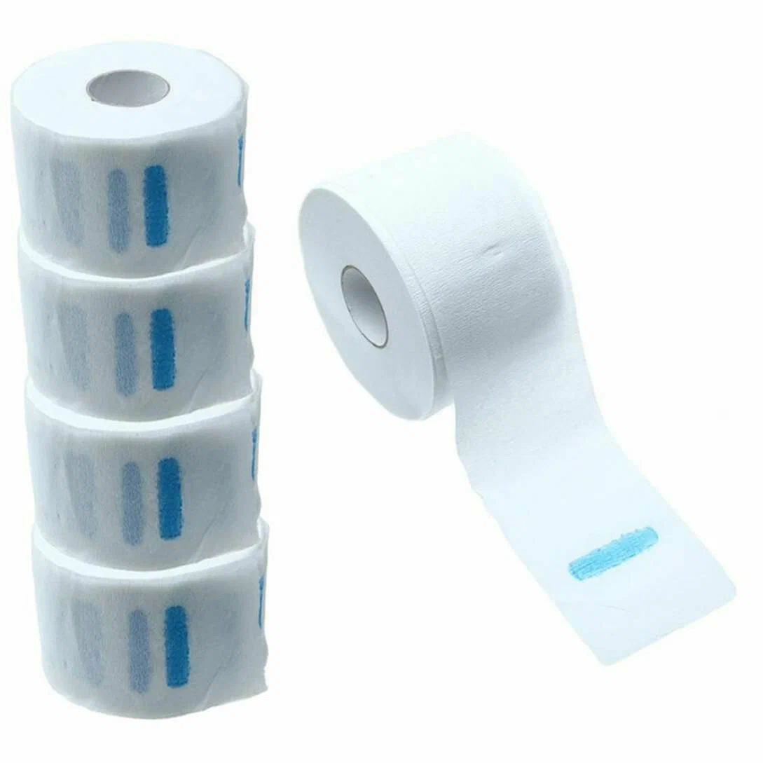Воротнички бумажные перфорированные (5 роликов*100шт.) White line  САЛОНЫ